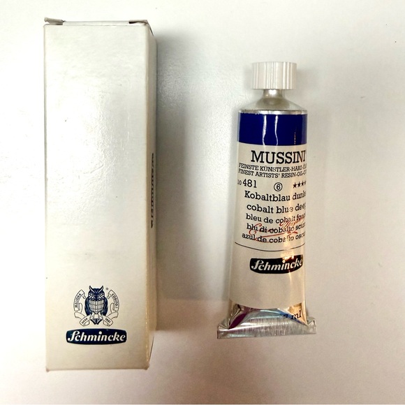 NEW Schmincke Mussini Resin Oil Color - #481 Cobalt Blue Deep 35 mL - Picture 7 of 7